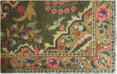 Handmade Vintage Persian Rug | 111 x 68 cm | 3'8" x 2'3" - Najaf Rugs & Textile