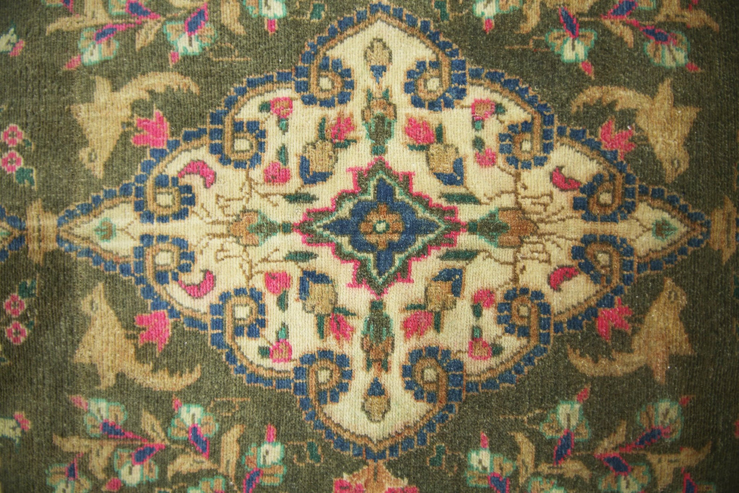 Handmade Vintage Persian Rug | 111 x 68 cm | 3'8" x 2'3" - Najaf Rugs & Textile