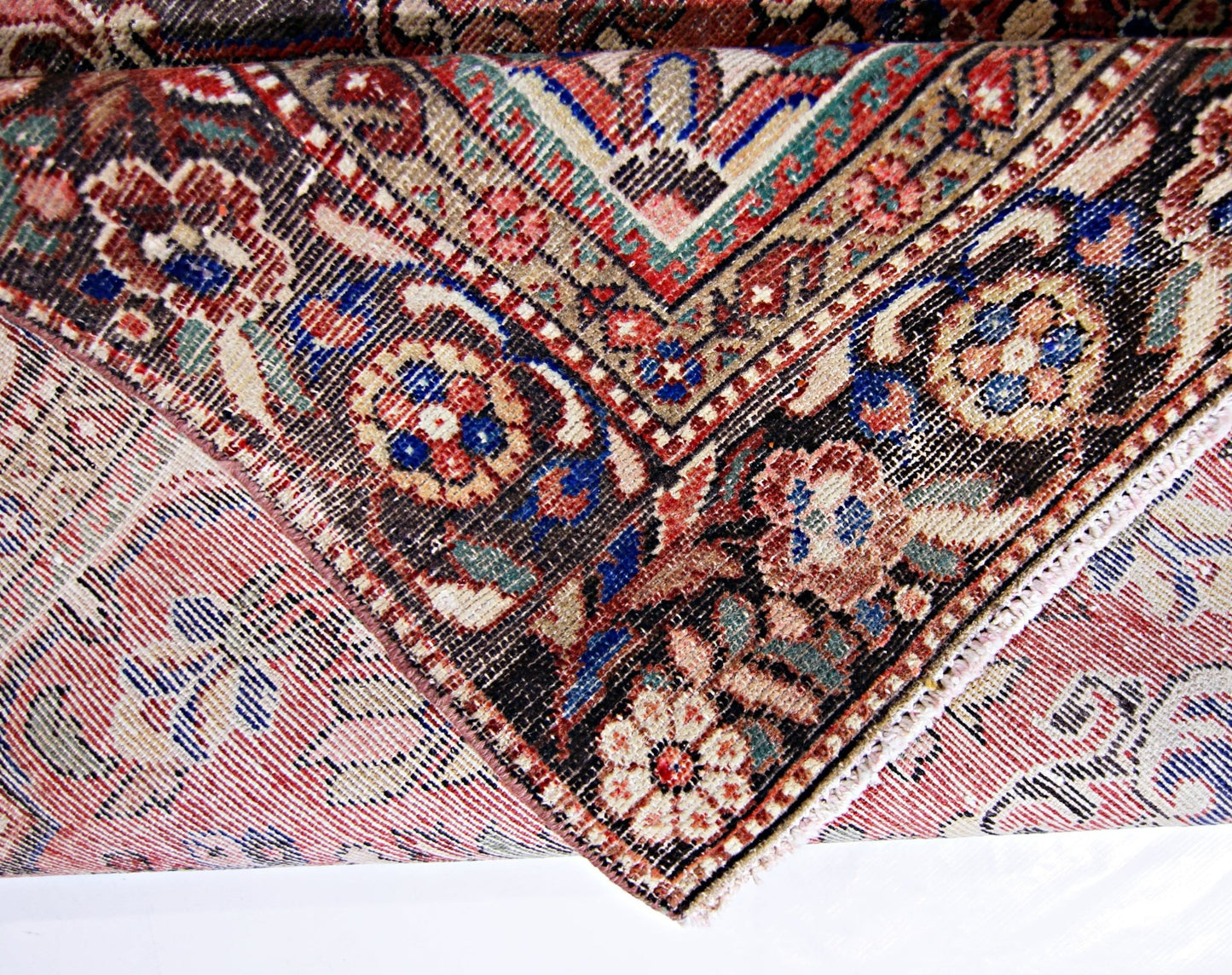 Handmade Vintage Persian Rug | 270 x 155 cm | 8'10" x 5'1" - Najaf Rugs & Textile