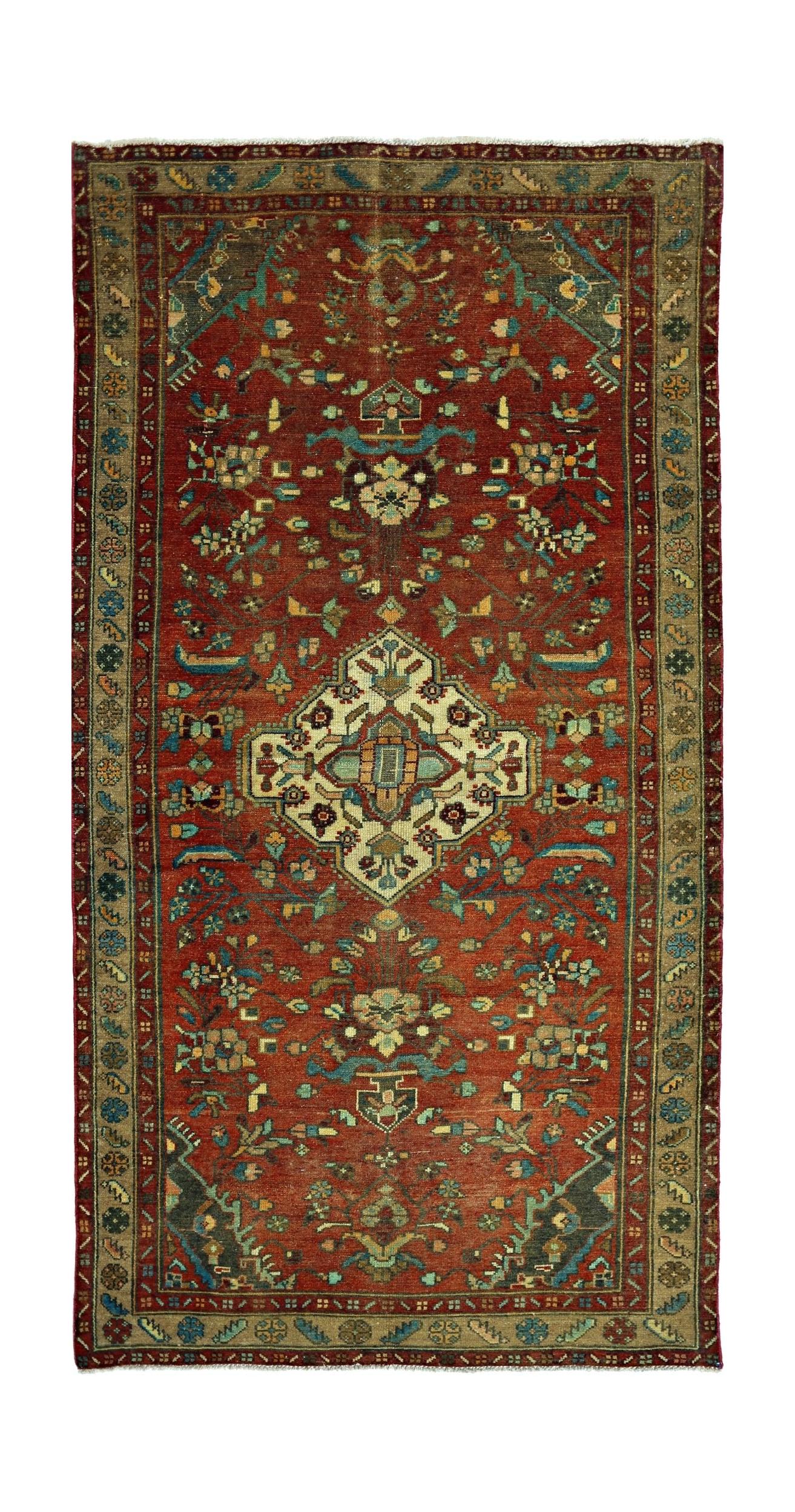 Vintage Persian Sarouk Runner