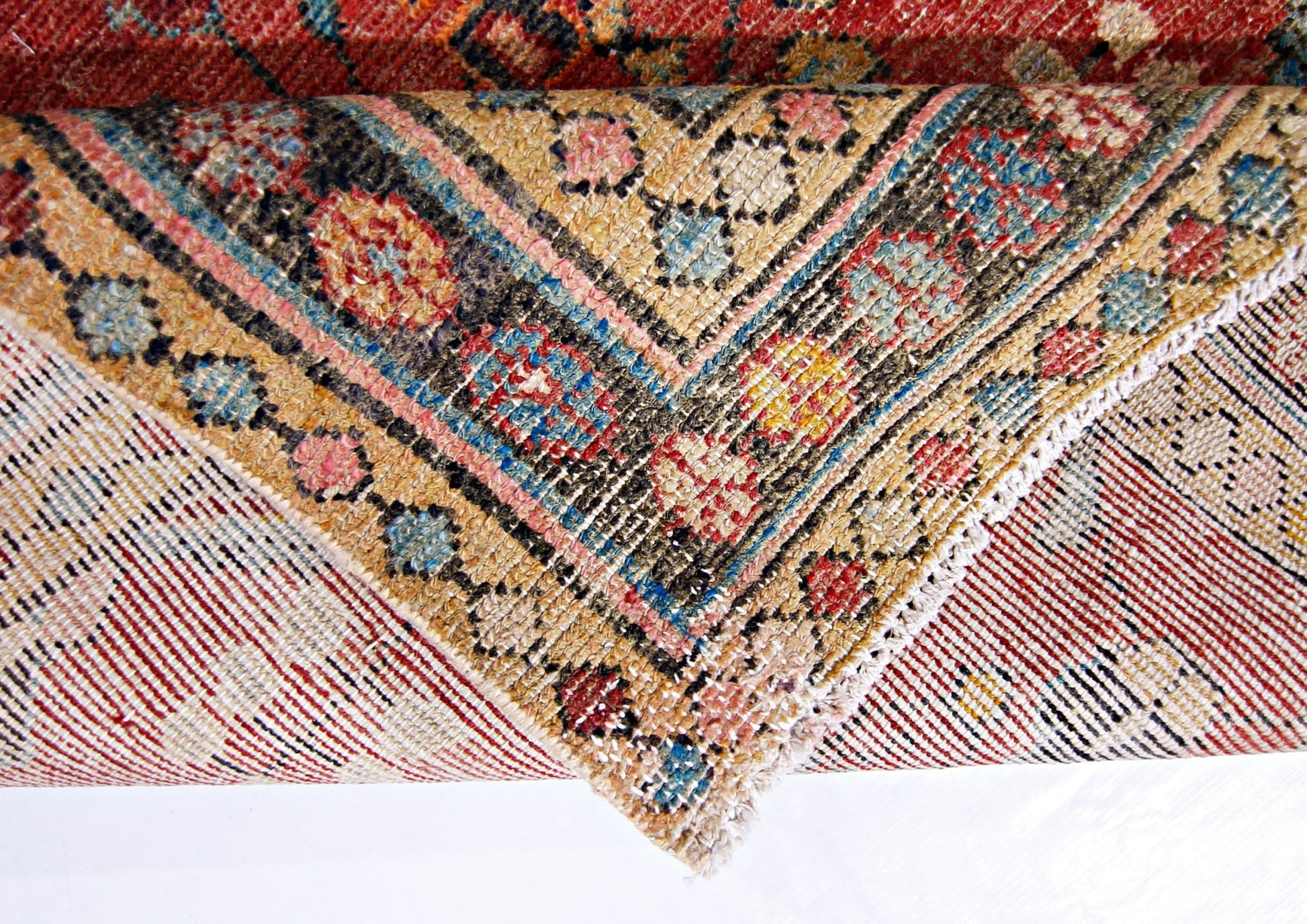 Handmade Vintage Persian Hallway Runner | 293 x 103 cm | 9'7" x 3'4" - Najaf Rugs & Textile