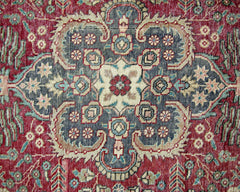 Handmade Vintage Persian Hallway Runner | 380 x 94 cm | 12'5" x 3'1" - Najaf Rugs & Textile