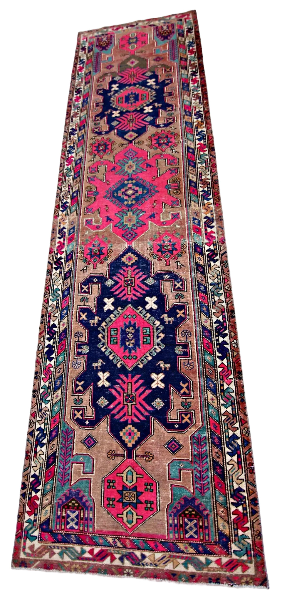 Vintage Persian Saveh Runner