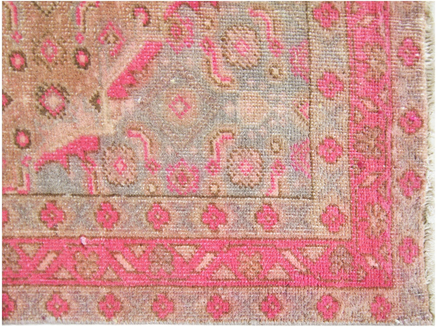 Handmade Vintage Persian Rug | 282 x 146 cm | 9'3" x 4'10" - Najaf Rugs & Textile