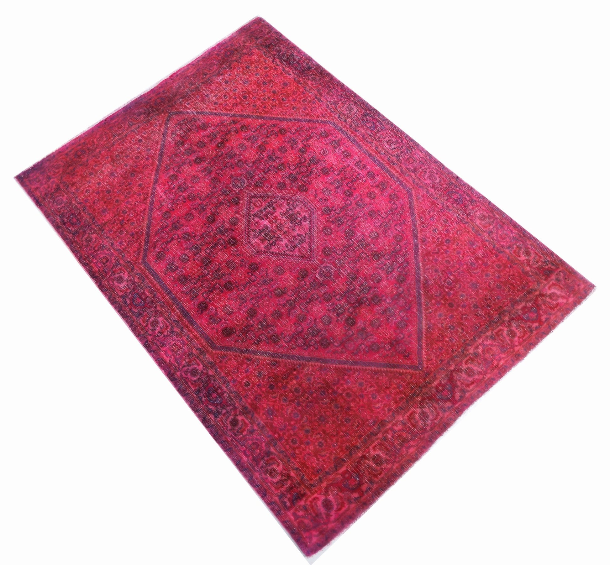 Handmade Overdyed Persian Senneh Rug | 160 x 114 cm | 5'3" x 3'9" - Najaf Rugs & Textile