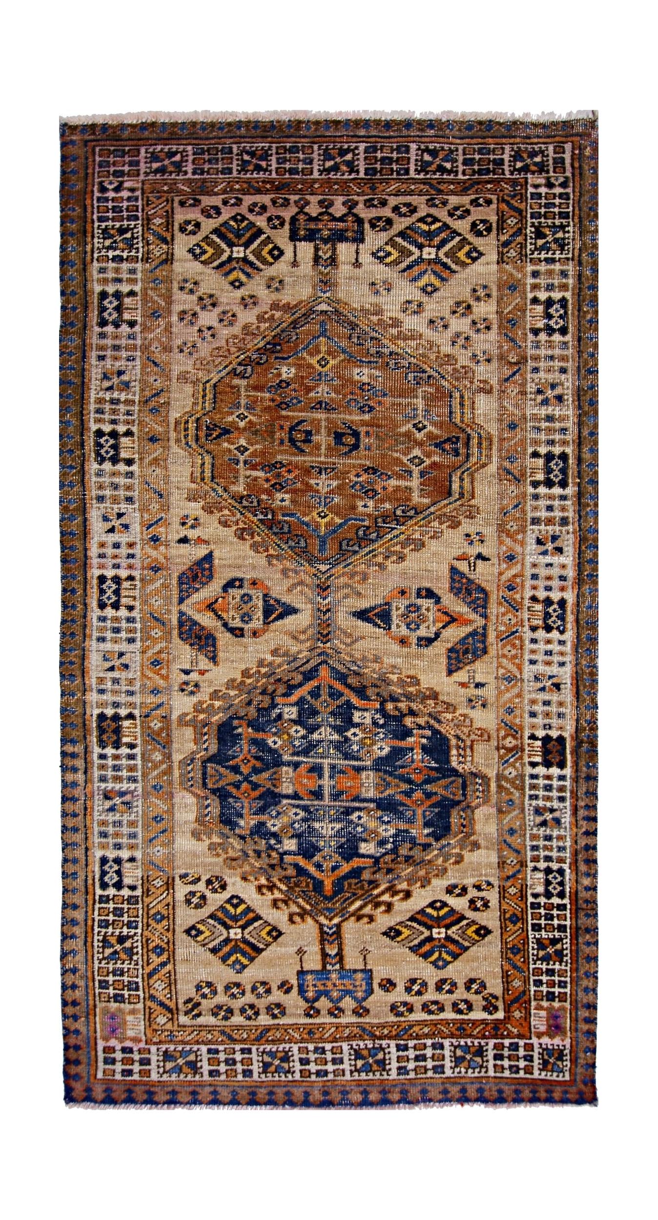 Vintage Persian Serab Rug