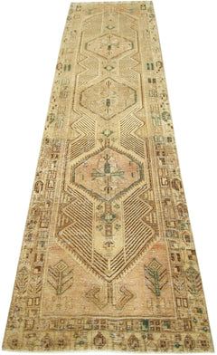 Handmade Vintage Persian Serab Hallway Runner | 324 x 107 cm | 10'8" x 3'6" - Najaf Rugs & Textile