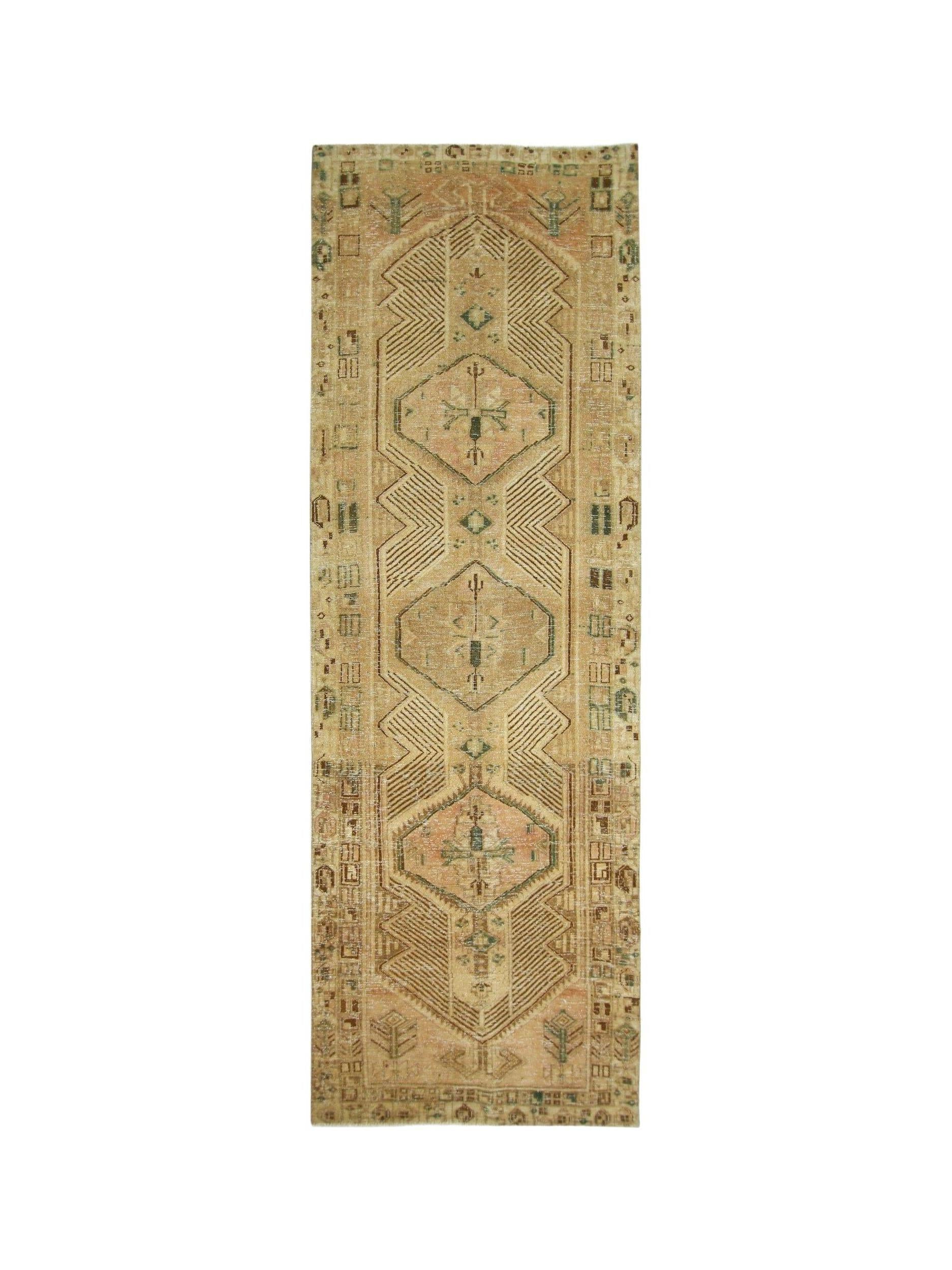 Handmade Vintage Persian Serab Hallway Runner | 324 x 107 cm | 10'8" x 3'6" - Najaf Rugs & Textile