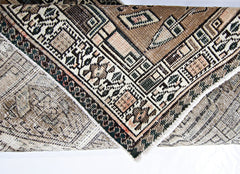 Handmade Vintage Persian Hallway Runner | 326 x 97 cm | 10'9" x 3'2" - Najaf Rugs & Textile