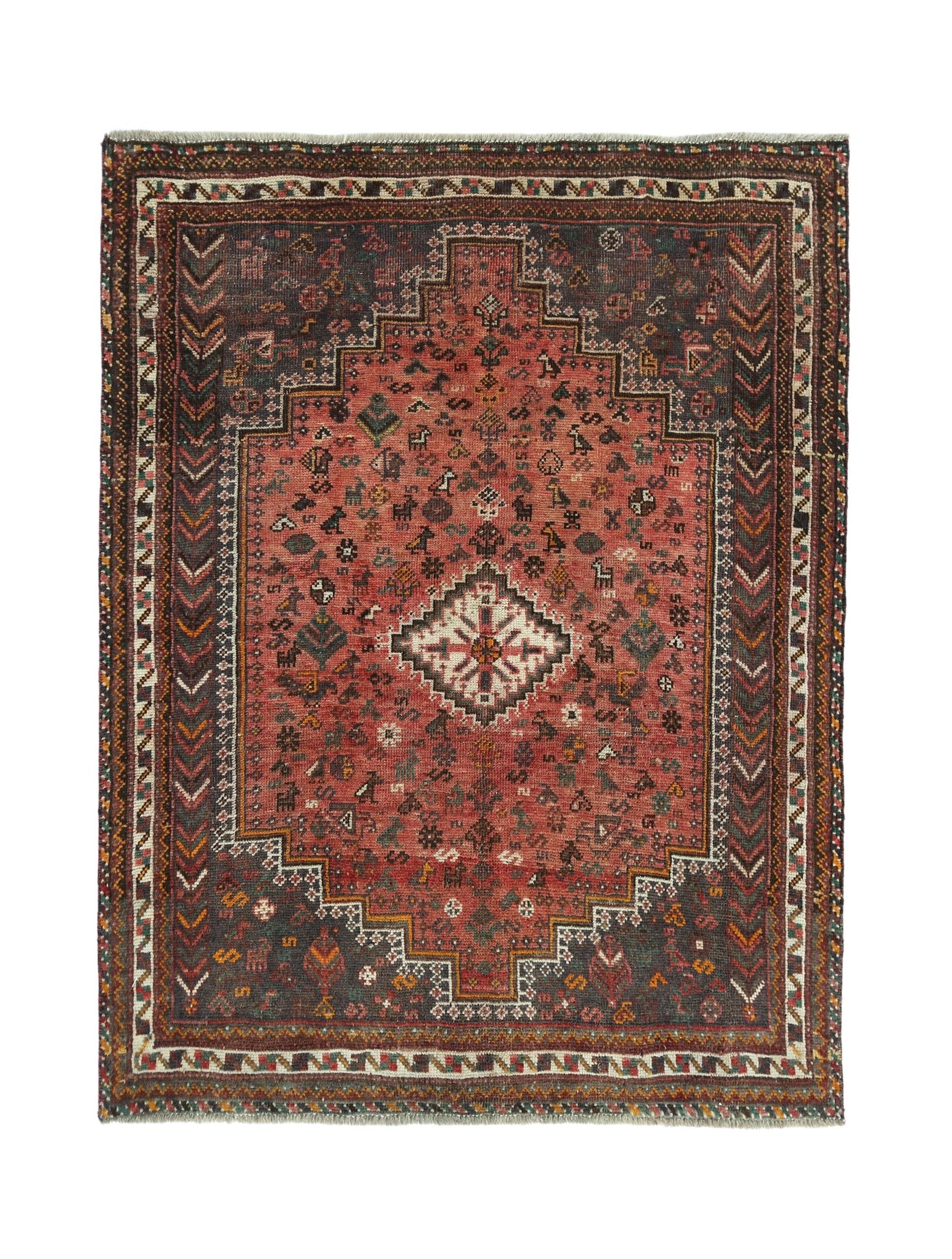 Vintage Persian Shiraz Rug