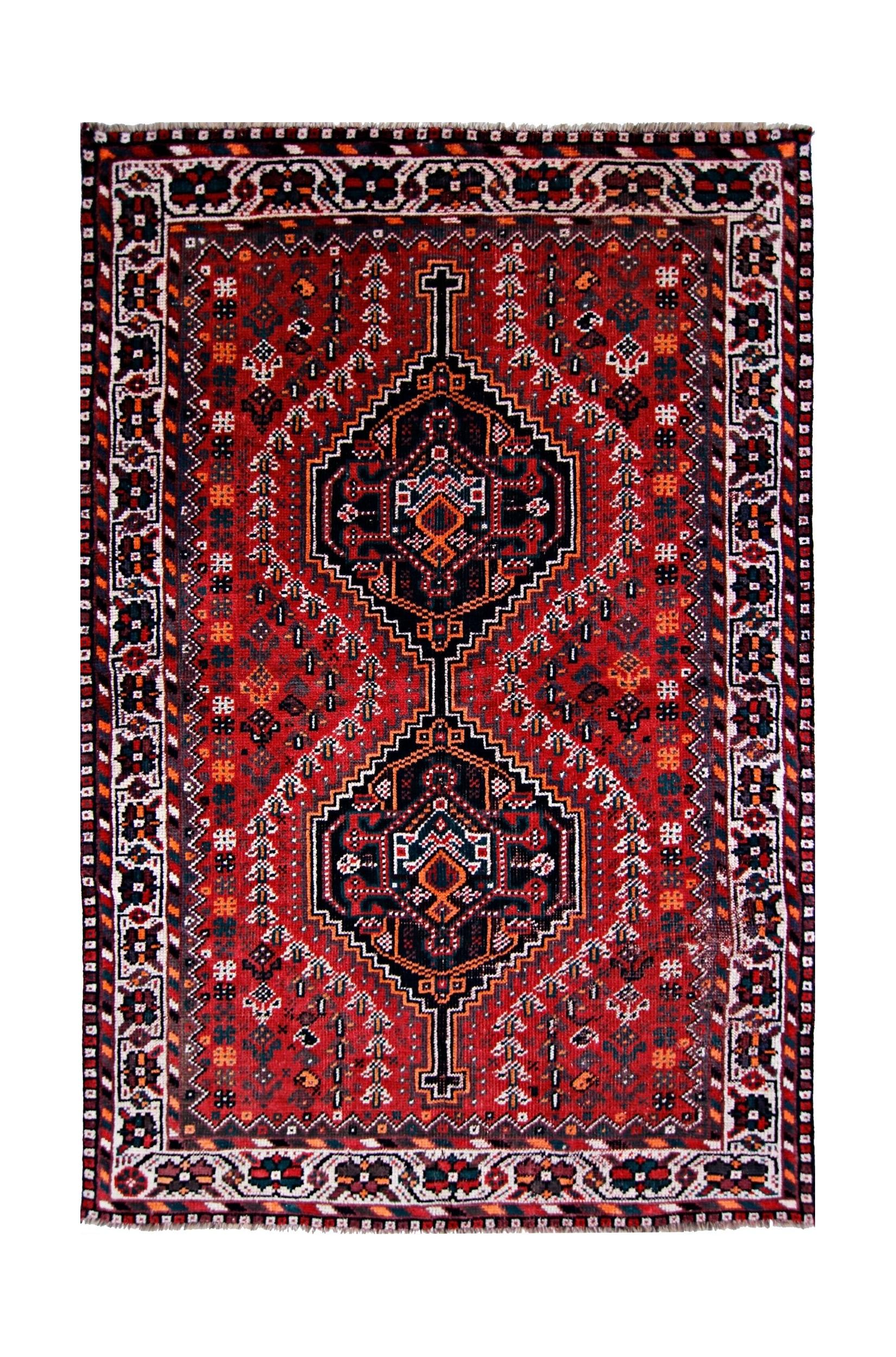 Vintage Persian Shiraz Rug