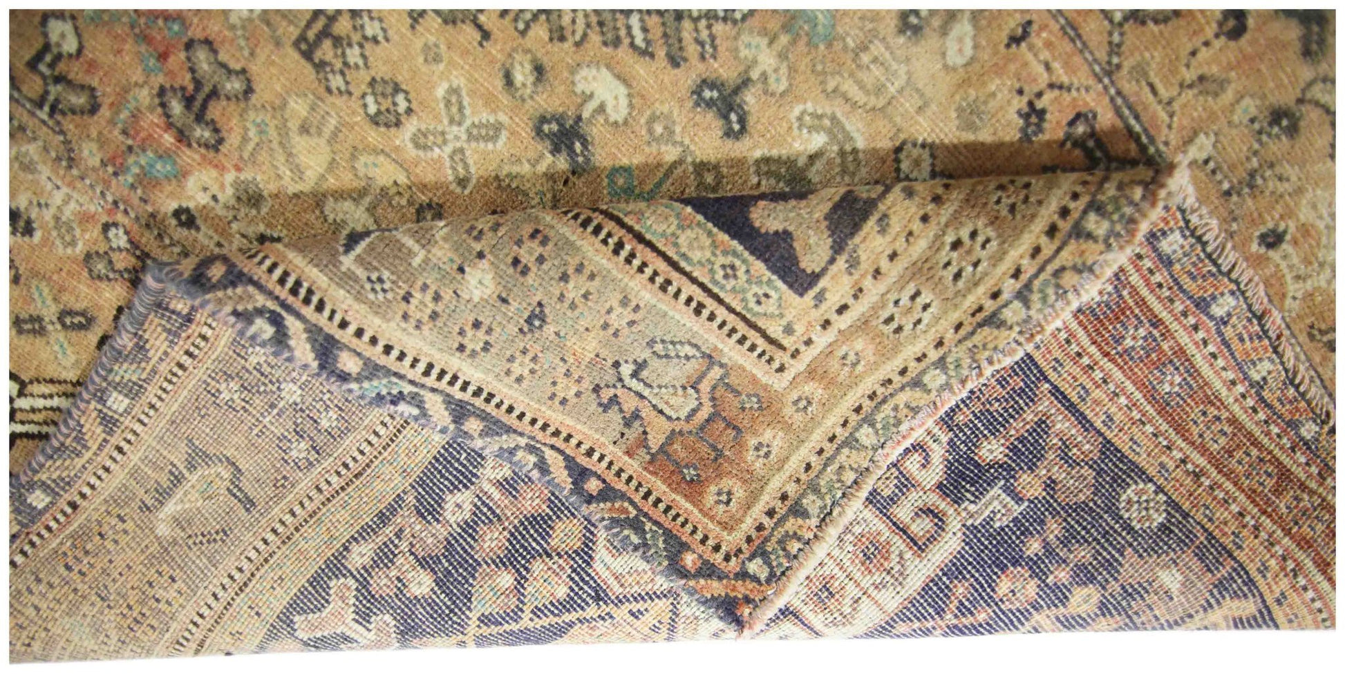 Handmade Vintage Persian Shiraz Rug | 235 x 151 cm | 7'8" x 4'11" - Najaf Rugs & Textile