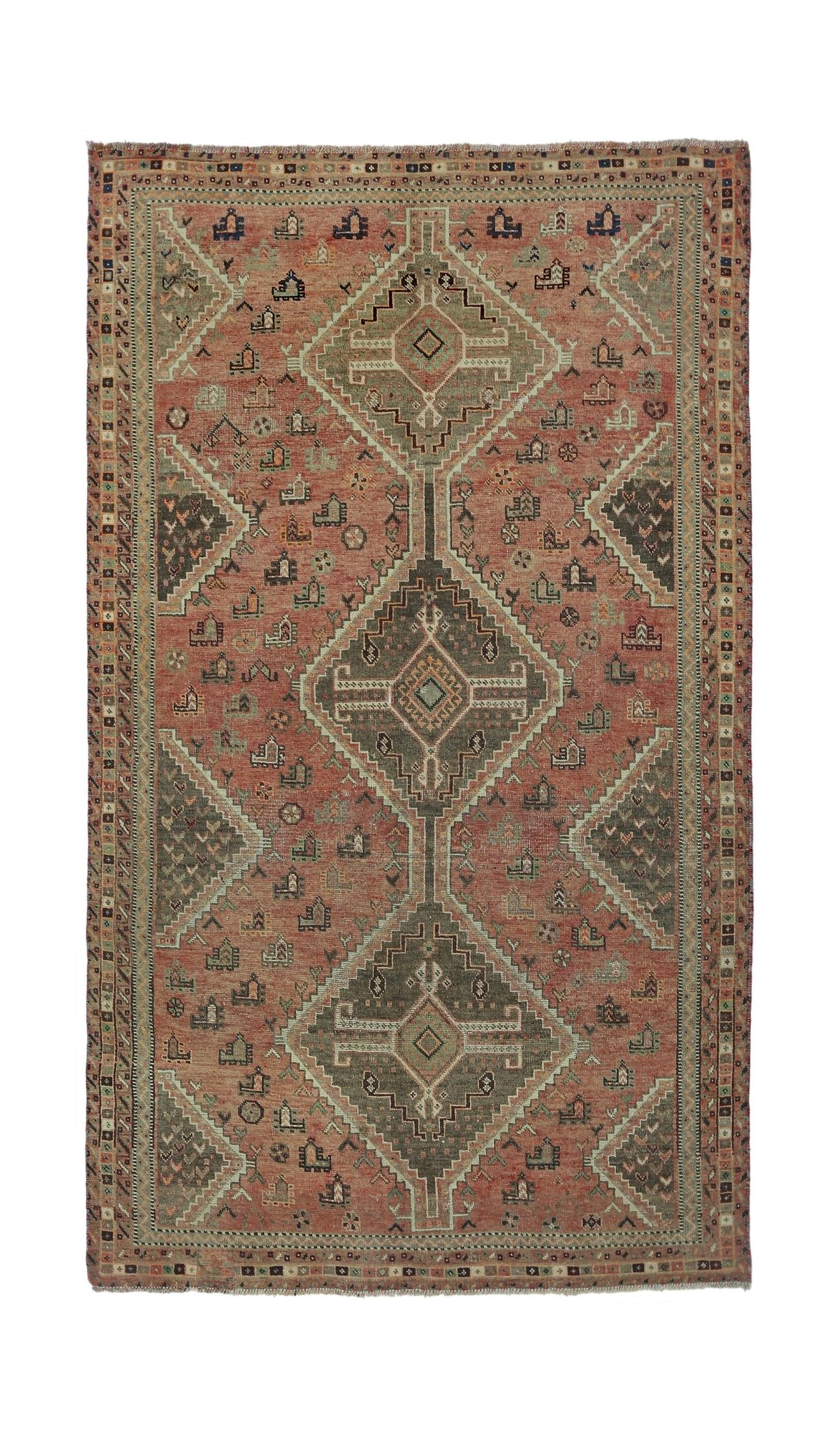 Vintage Persian Shiraz Rug