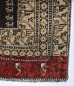 Handmade Vintage Persian Shiraz Rug | 249 x 198 cm | 8'2" x 6'6" - Najaf Rugs & Textile