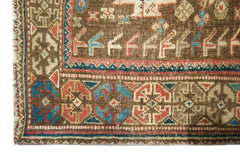Handmade Vintage Persian Shiraz Rug | 254 x 173 cm | 8'4" x 5'8" - Najaf Rugs & Textile