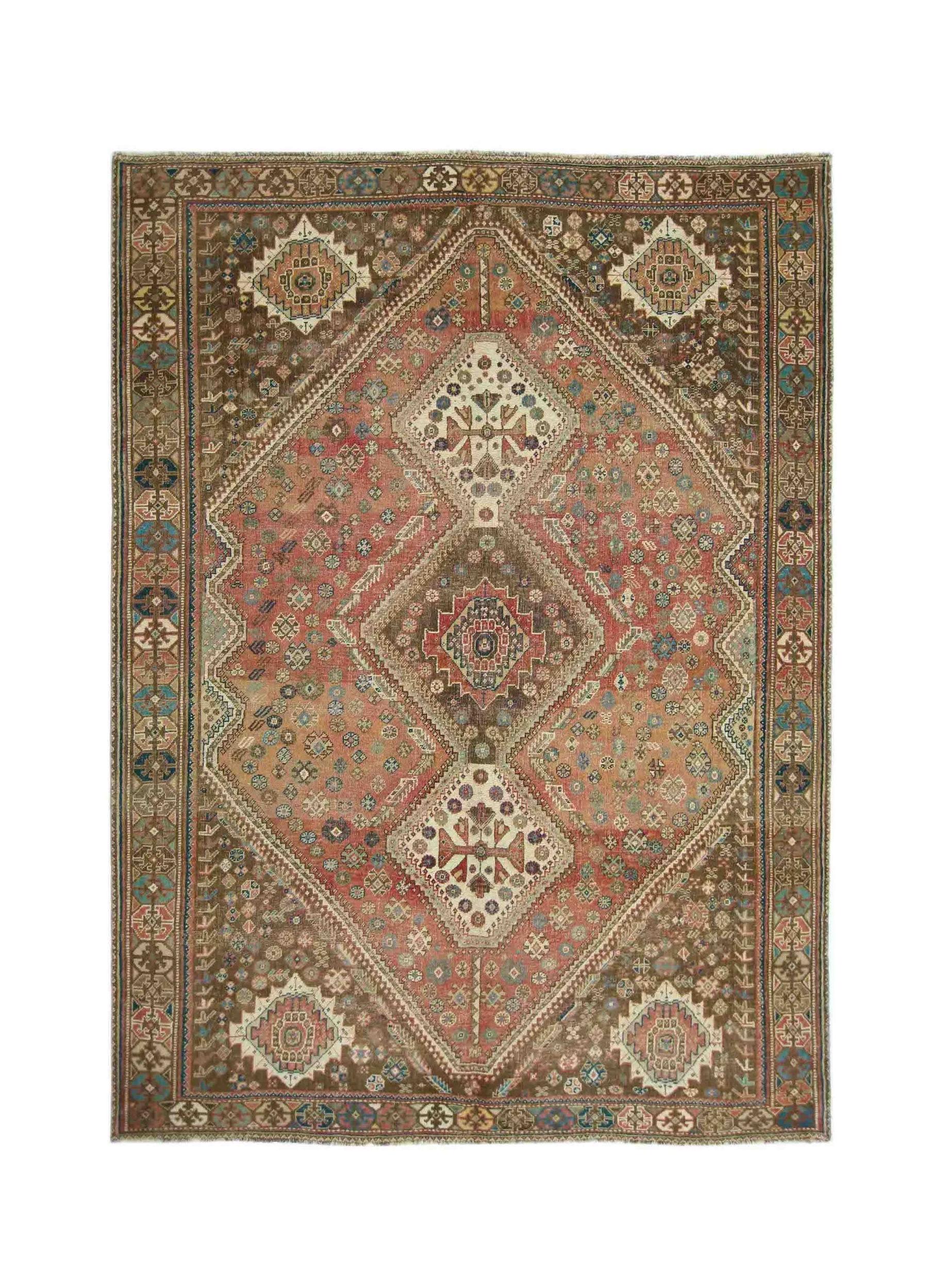 Vintage Persian Shiraz Rug