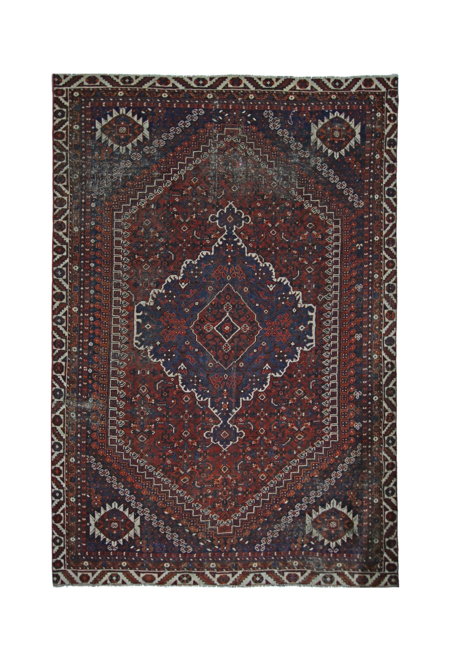 Vintage Persian Shiraz Rug