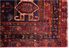 Handmade Vintage Persian Shiraz Rug | 303 x 219 cm | 9'11" x 7'2" - Najaf Rugs & Textile