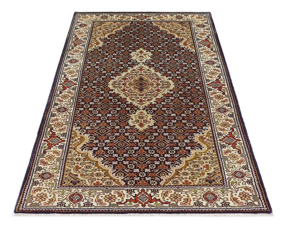 Vintage Persian Silk Tabriz Rug