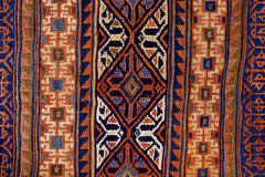 Handmade Vintage Persian Sumak Kilim | 234 x 150 cm | 7'8" x 4'11" - Najaf Rugs & Textile