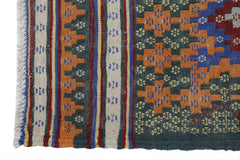 Handmade Vintage Persian Sumak Kilim | 285 x 203 cm | 9'4" x 6'8" - Najaf Rugs & Textile