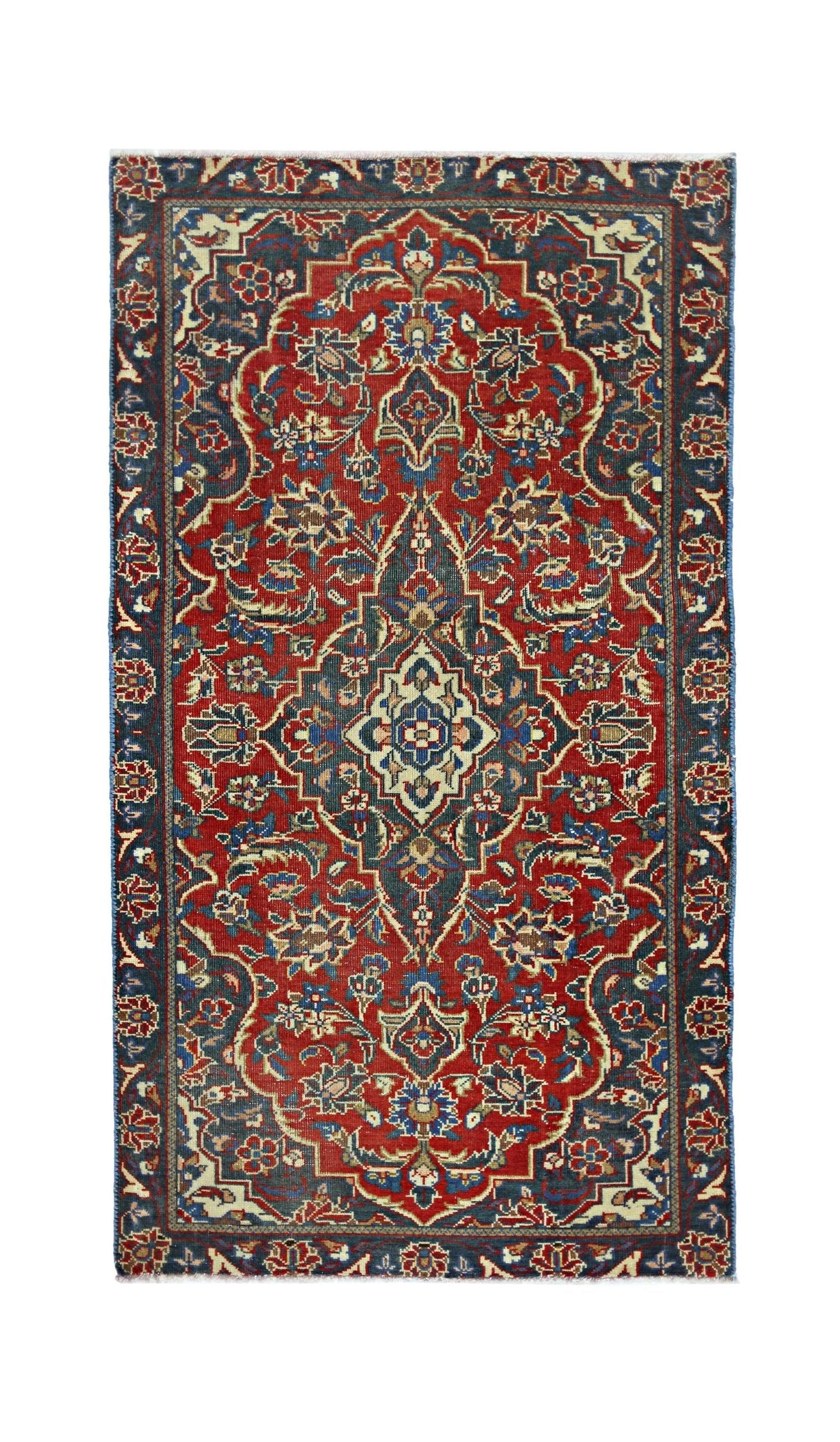 Vintage Persian Tabriz Rug