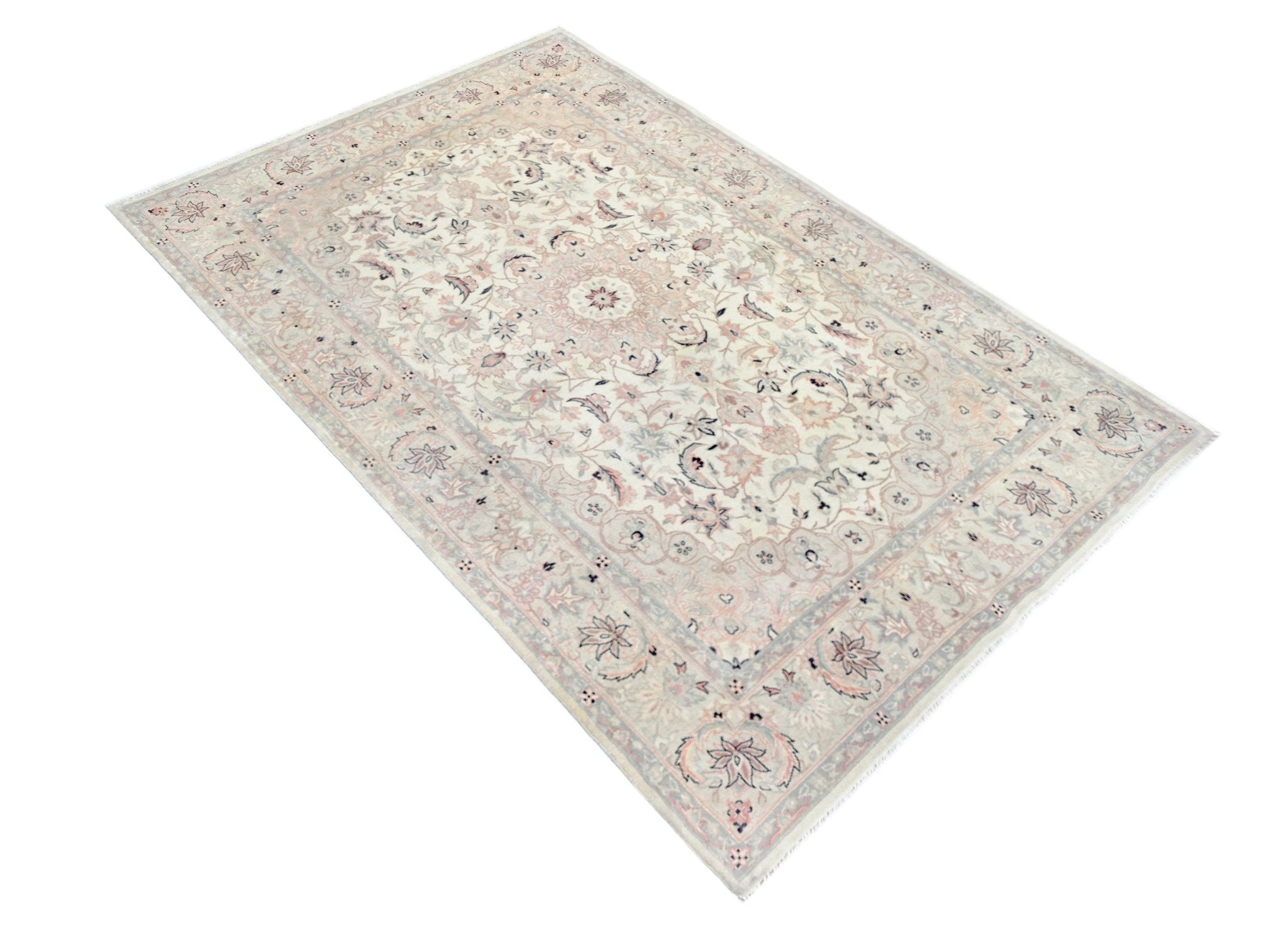 Handmade Traditional Pakistani Rug | 191 x 123 cm | 6'4" x 4' - Najaf Rugs & Textile
