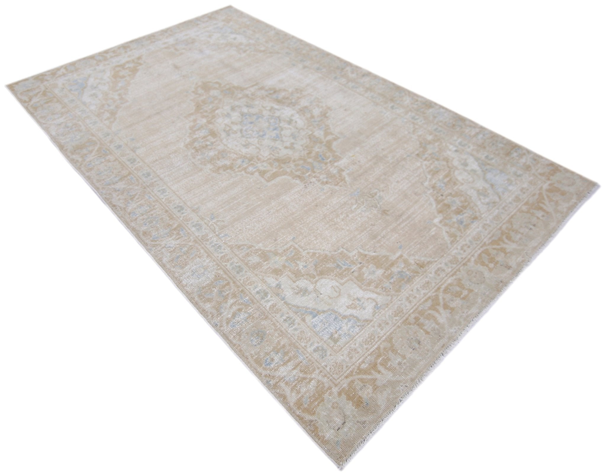Handmade Vintage Persian Kerman Rug | 197 x 124 cm | 6'5" x 4' - Najaf Rugs & Textile