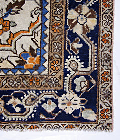 Handmade Vintage Persian Tabriz Rug | 225 x 137 cm | 7'5" x 4'6" - Najaf Rugs & Textile