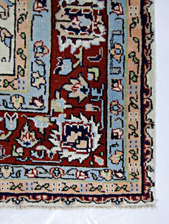 Handmade Vintage Persian Rug | 231 x 162 cm | 7'7" x 5'4" - Najaf Rugs & Textile