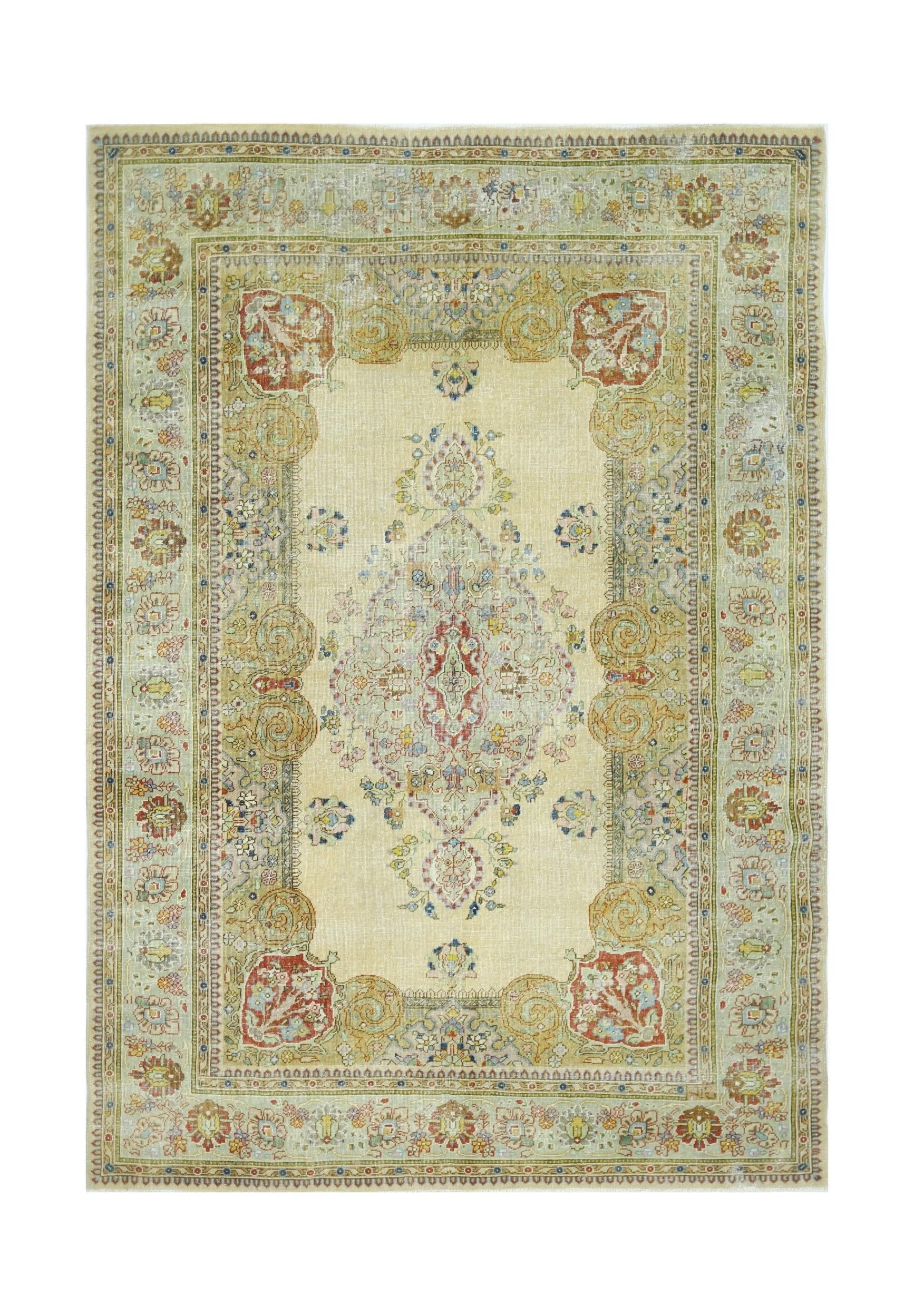 Vintage Persian Tabriz Rug