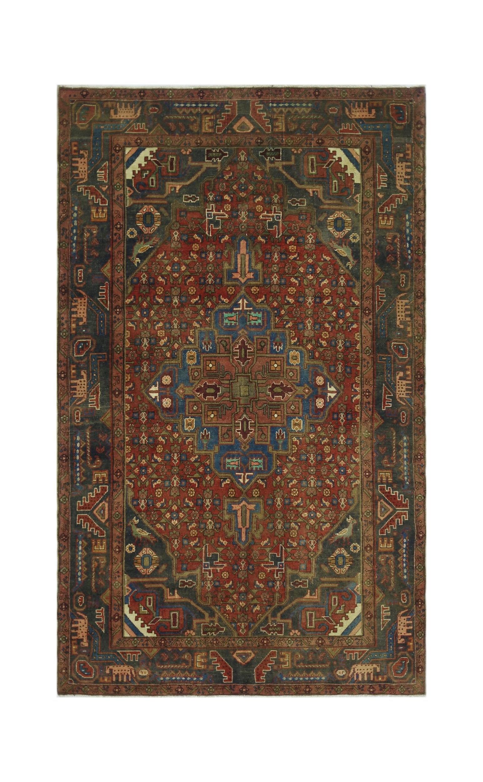Vintage Persian Tabriz Rug