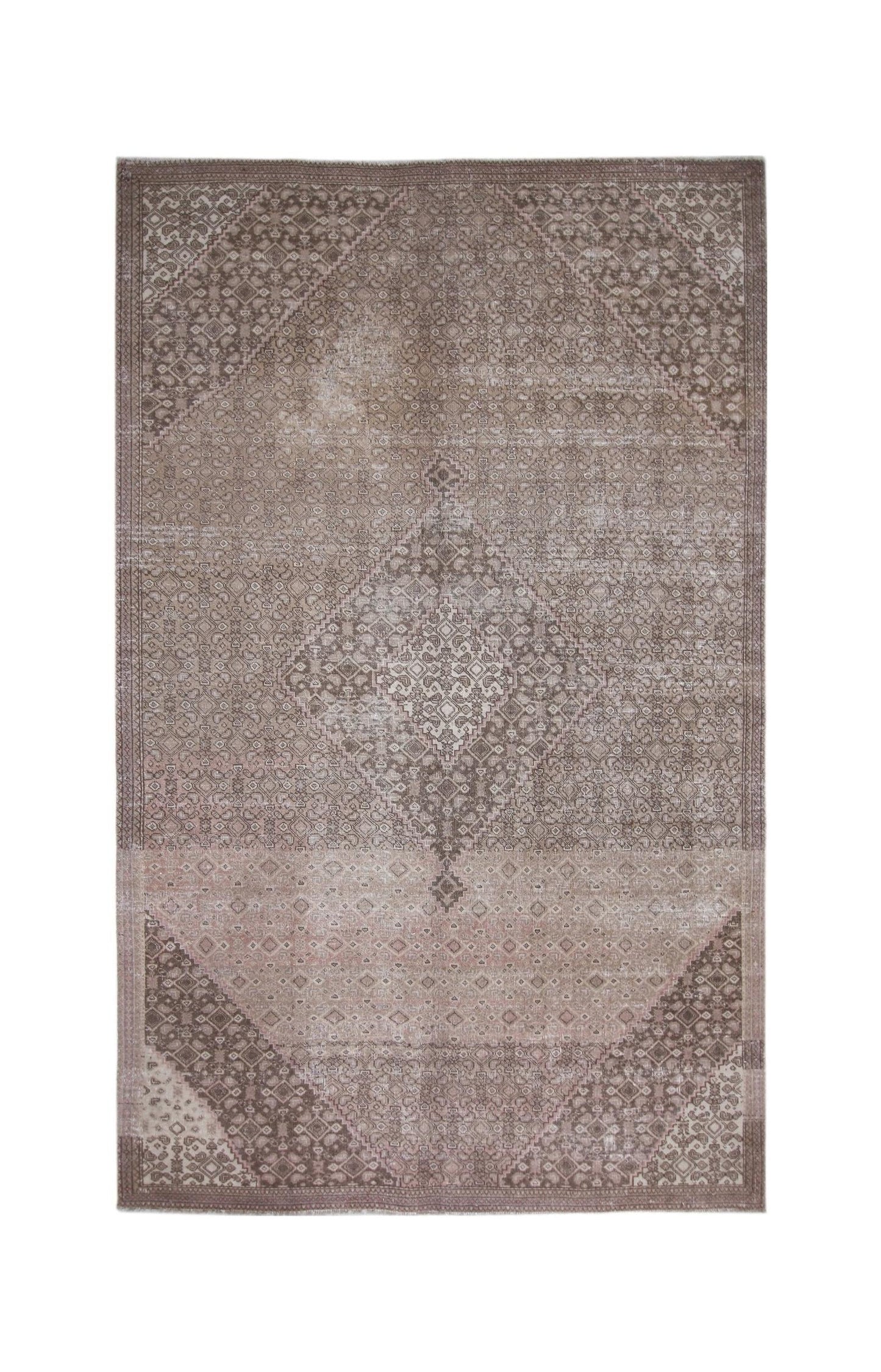 Handmade Vintage Persian Kerman Rug | 258 x 159 cm | 8'6" x 5'3" - Najaf Rugs & Textile