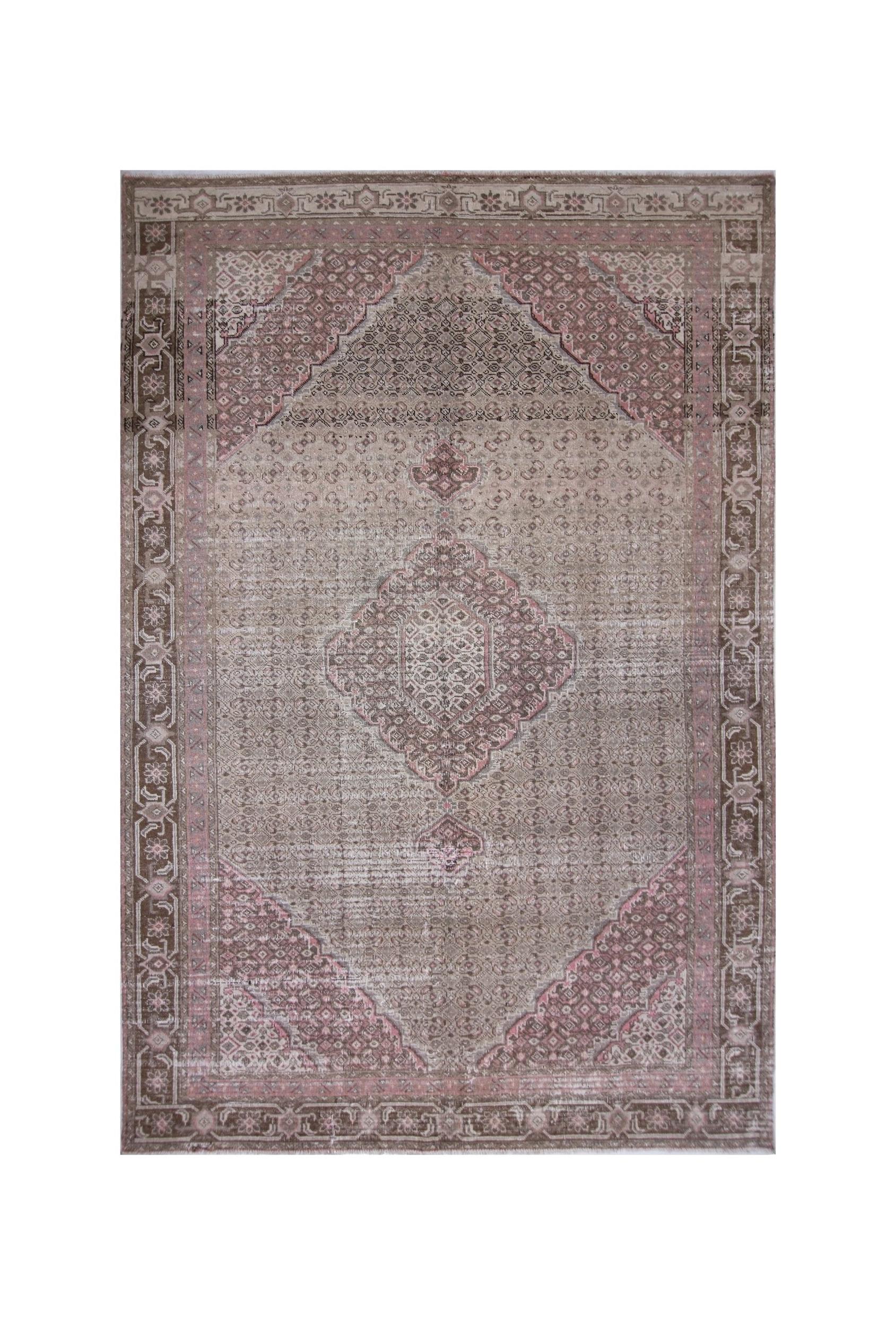 Handmade Vintage Persian Tabriz Rug | 261 x 177 cm | 8'7" x 5'10" - Najaf Rugs & Textile