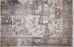 Handmade Vintage Persian Tabriz Rug | 269 x 181 cm | 8'10" x 5'11" - Najaf Rugs & Textile