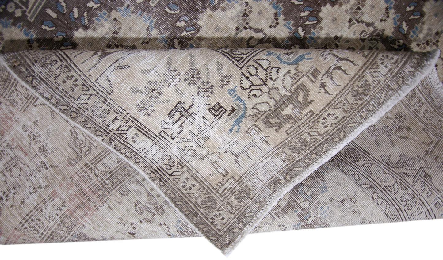 Handmade Vintage Persian Tabriz Rug | 269 x 181 cm | 8'10" x 5'11" - Najaf Rugs & Textile