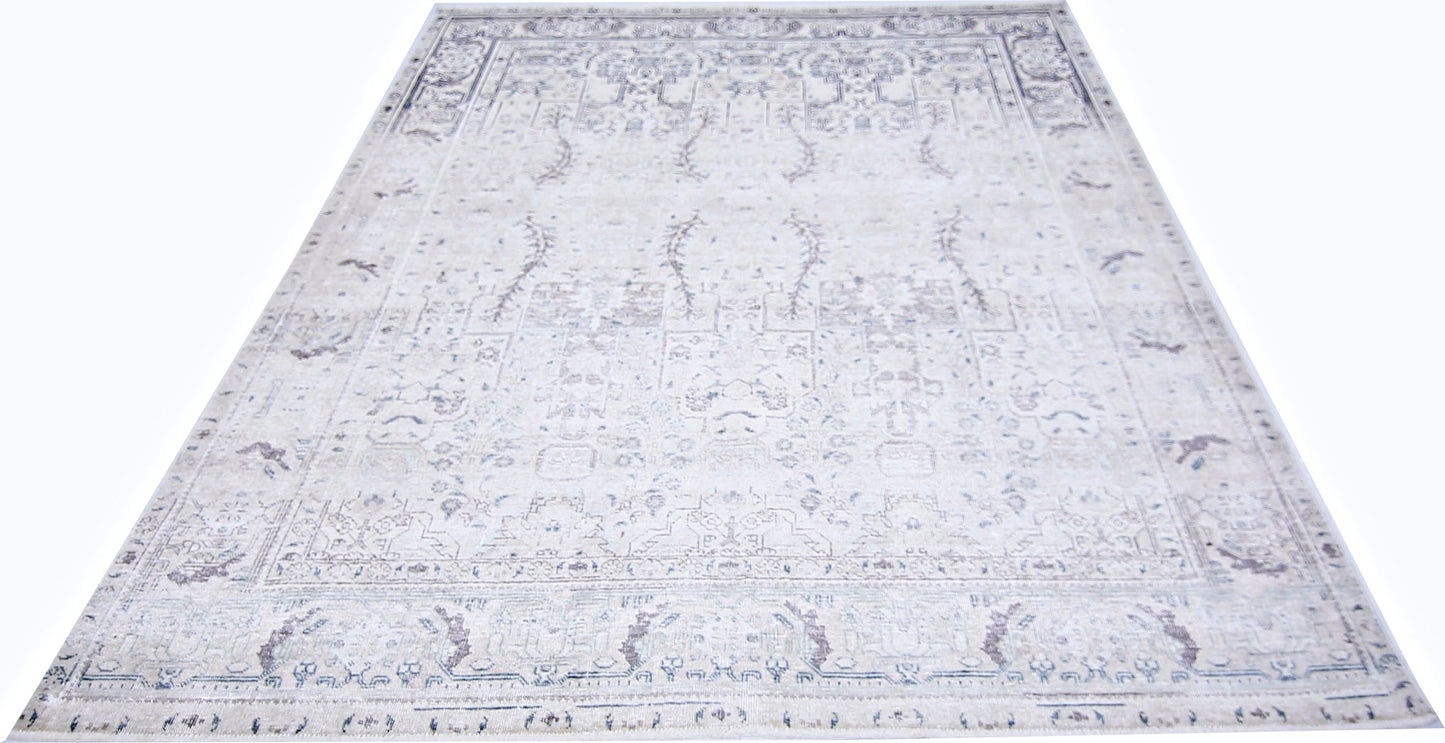 Handmade Vintage Persian Tabriz Rug | 269 x 196 cm | 8'10" x 6'5" - Najaf Rugs & Textile