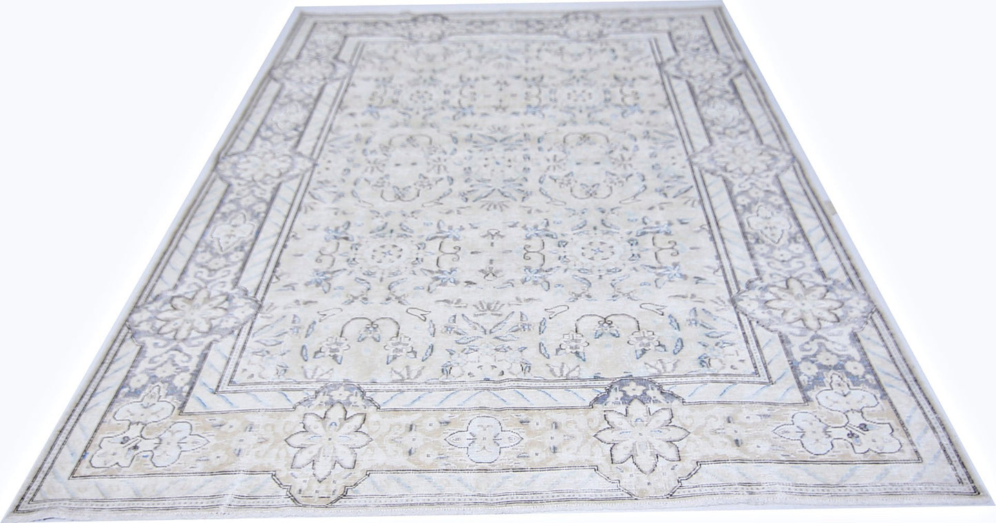 Handmade Vintage Persian Tabriz Rug | 285 x 193 cm | 9'4" x 6'4" - Najaf Rugs & Textile