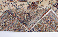 Handmade Vintage Persian Tabriz Rug | 286 x 178 cm | 9'5" x 5'10" - Najaf Rugs & Textile
