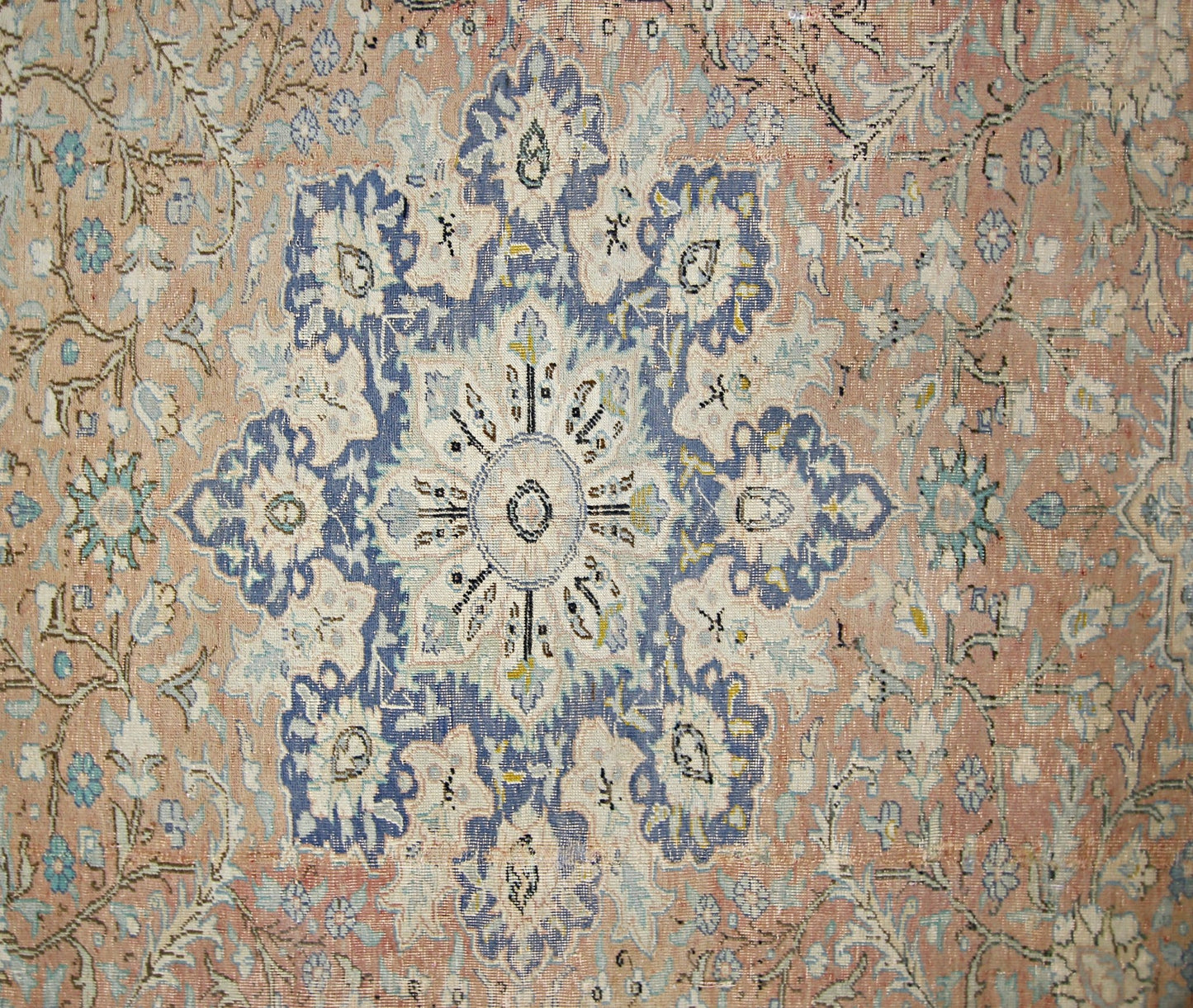 Handmade Vintage Persian Tabriz Rug | 289 x 196 cm | 9'6" x 6'5" - Najaf Rugs & Textile