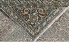 Handmade Vintage Persian Tabriz Mahi Rug | 290 x 199 cm | 9'6" x 6'6" - Najaf Rugs & Textile
