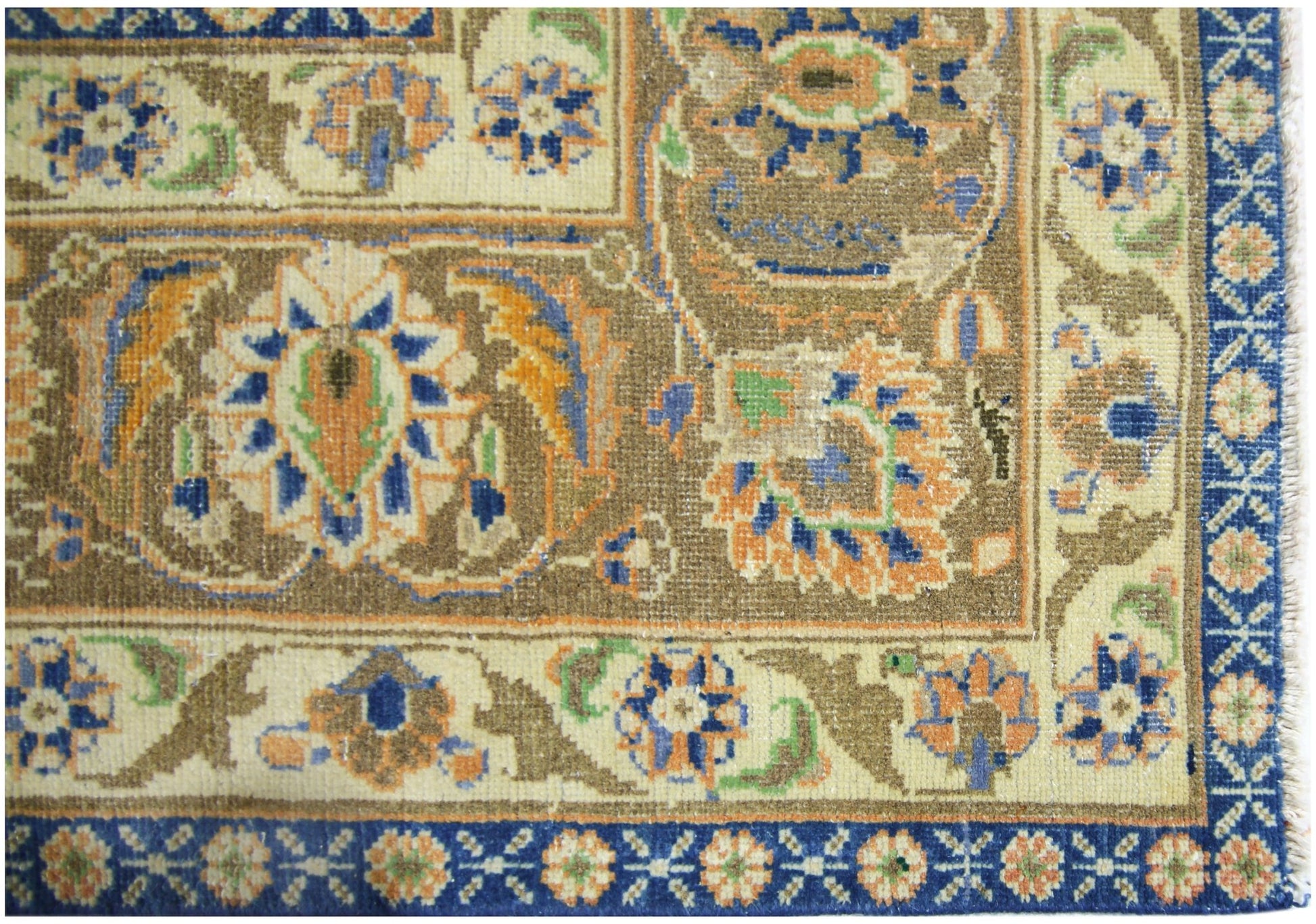 Handmade Vintage Persian Tabriz Rug | 295 x 196 cm | 9'8" x 6'5" - Najaf Rugs & Textile
