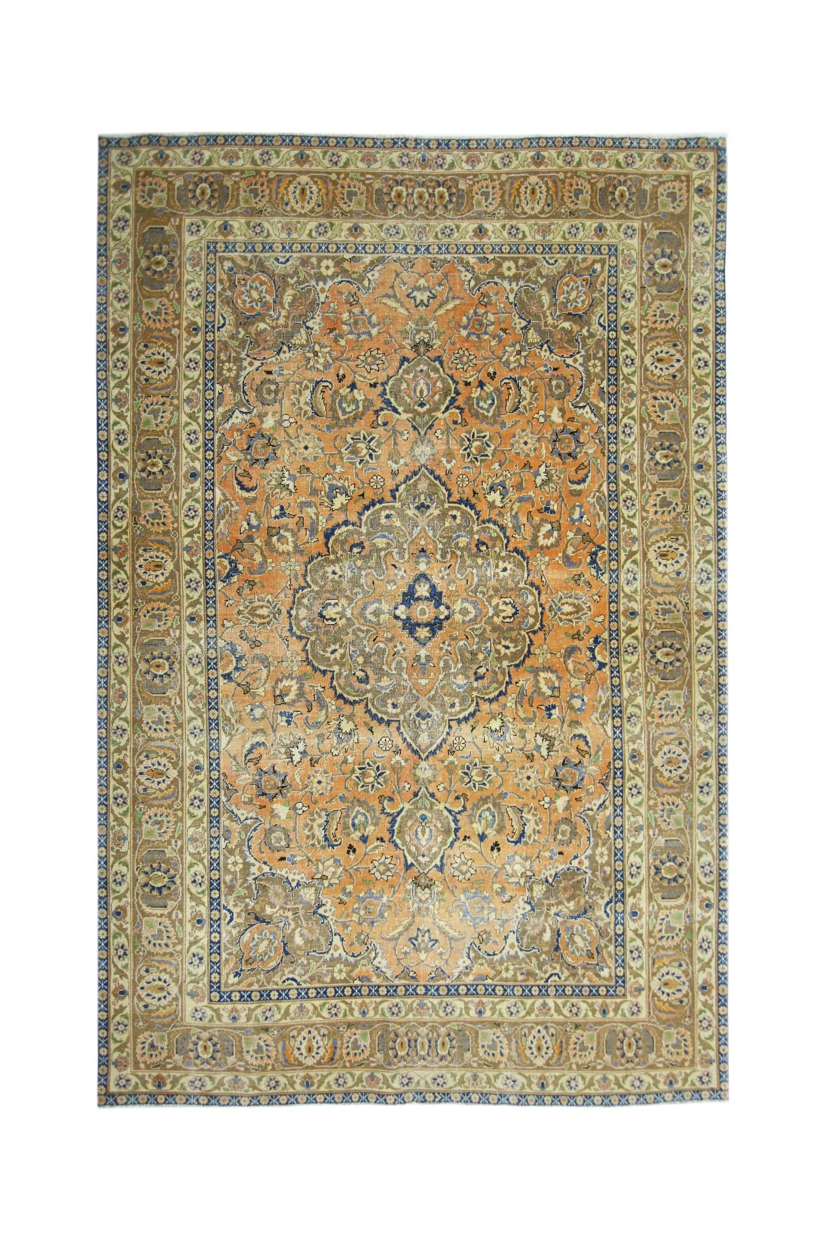Vintage Persian Tabriz Rug
