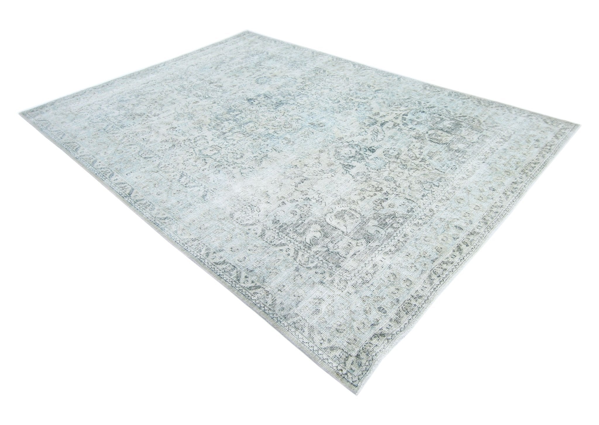 Handmade Vintage Persian Tabriz Rug | 295 x 203 cm | 9'8" x 6'8" - Najaf Rugs & Textile