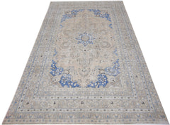 Handmade Vintage Persian Tabriz Rug | 299 x 195 cm | 9'10" x 6'5" - Najaf Rugs & Textile