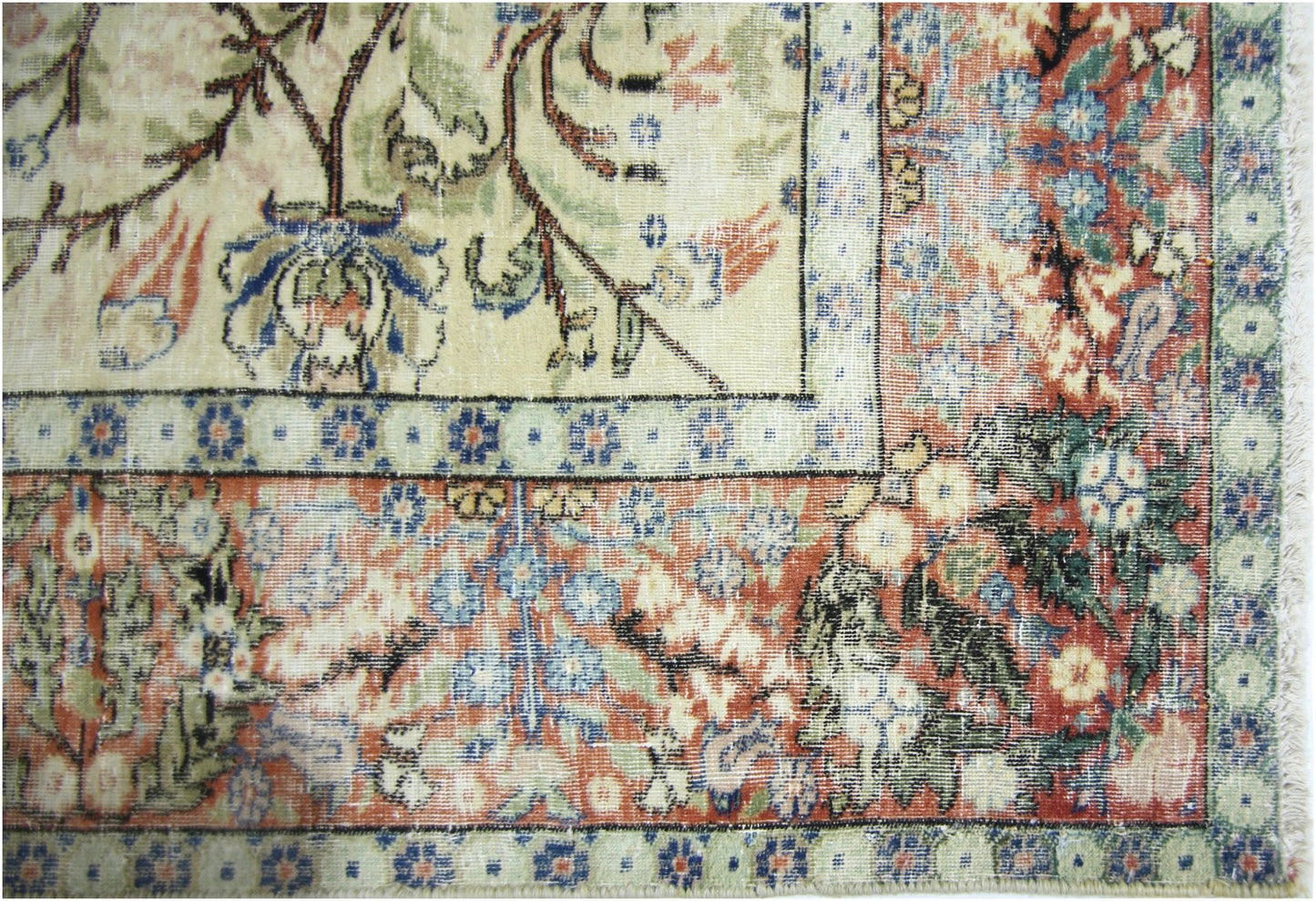Handmade Vintage Persian Kerman Rug | 304 x 225 cm | 10' x 7'5" - Najaf Rugs & Textile