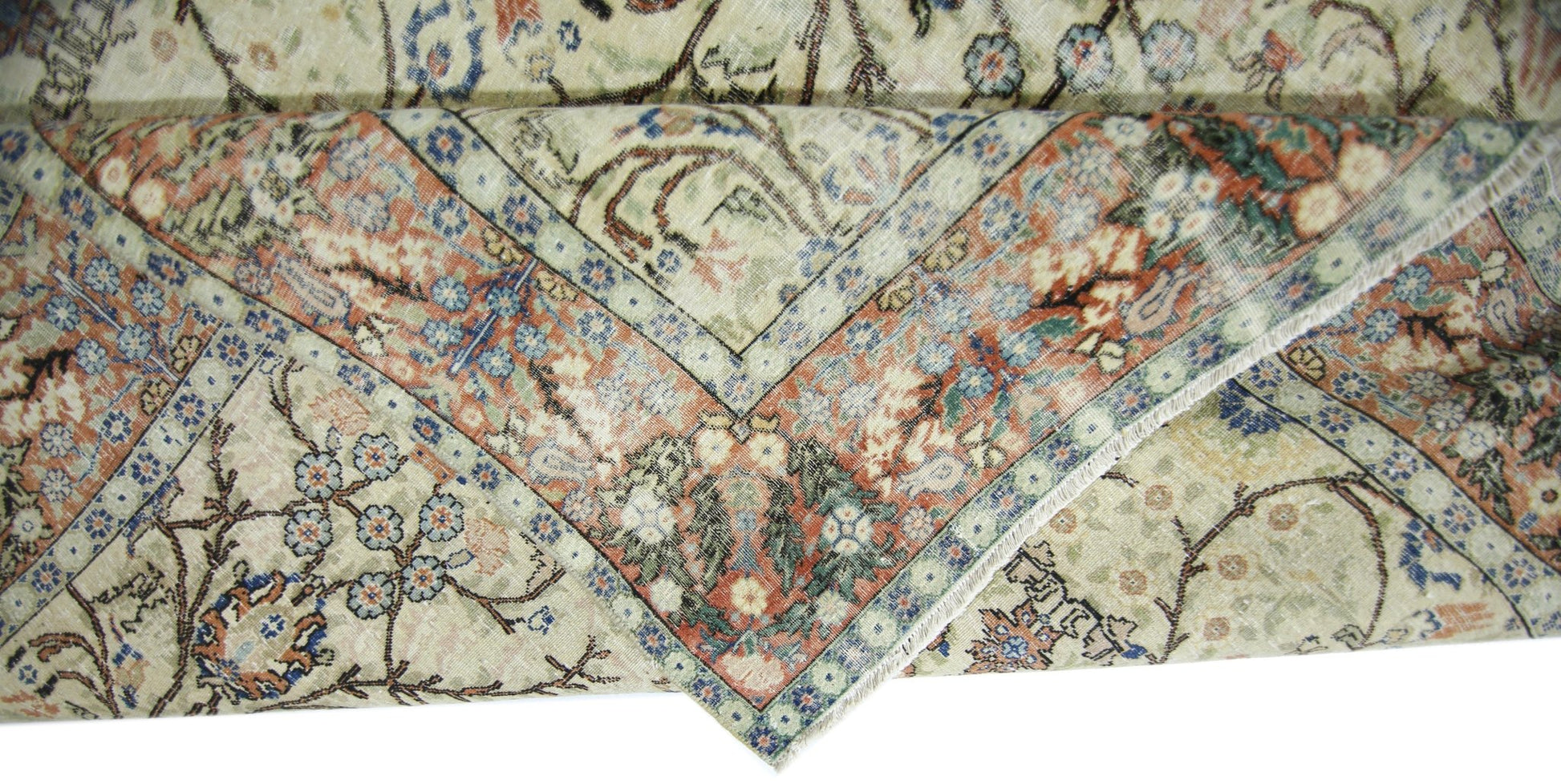 Handmade Vintage Persian Kerman Rug | 304 x 225 cm | 10' x 7'5" - Najaf Rugs & Textile