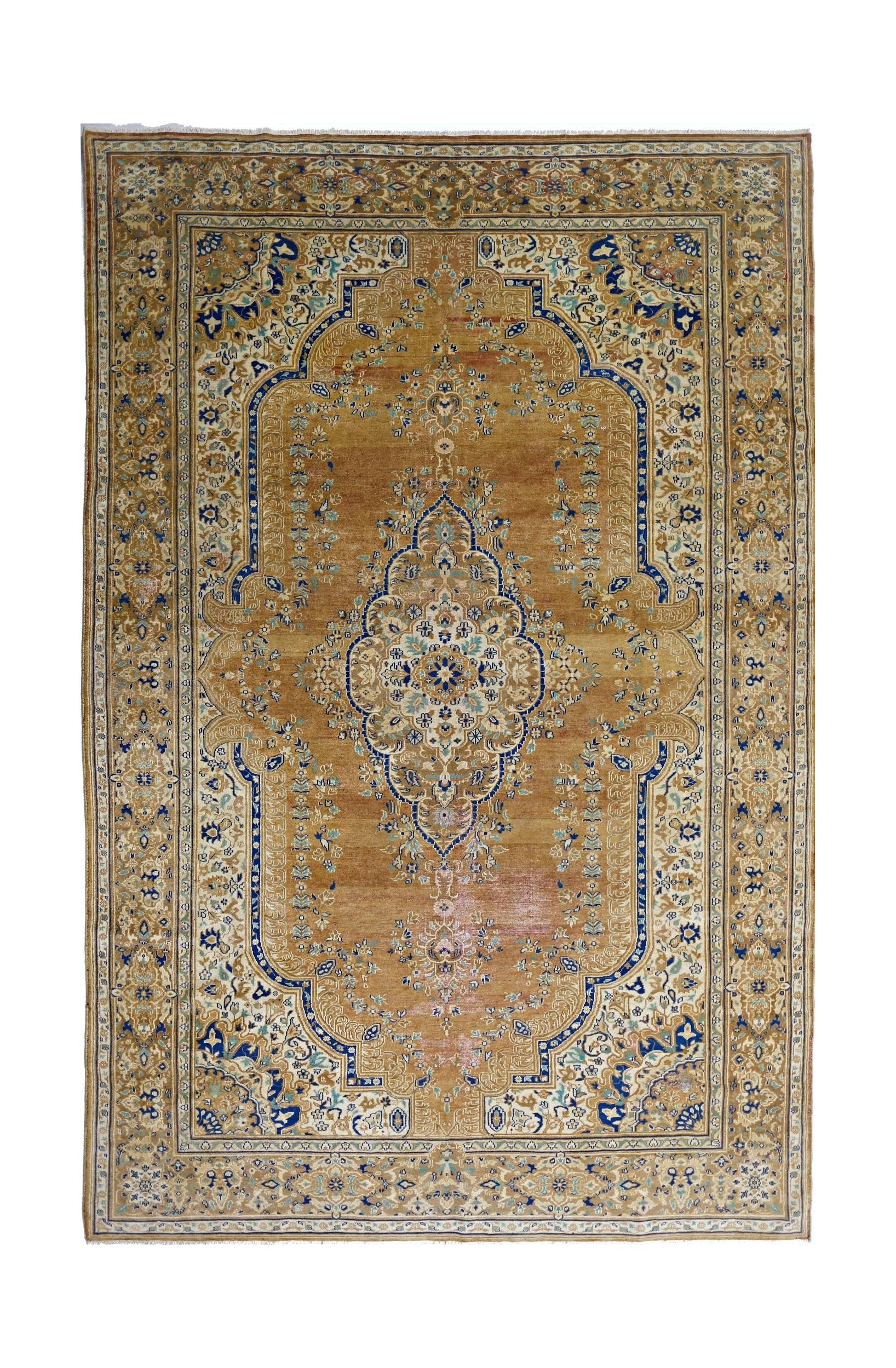 Vintage Persian Tabriz Rug