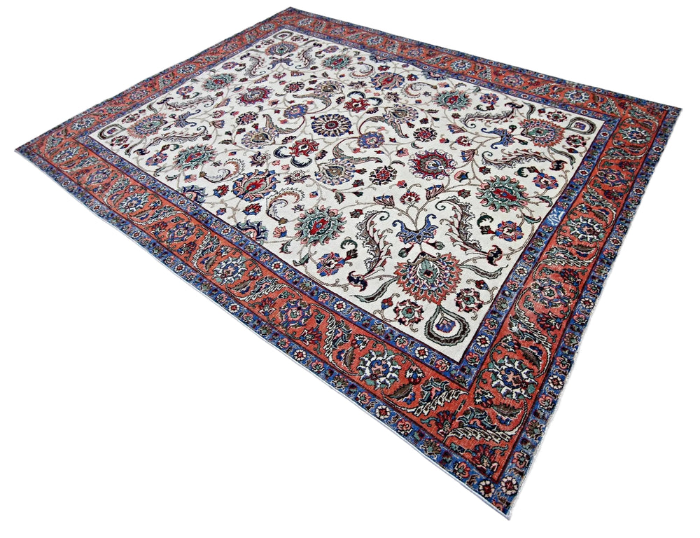 Vintage Persian Tabriz Rug