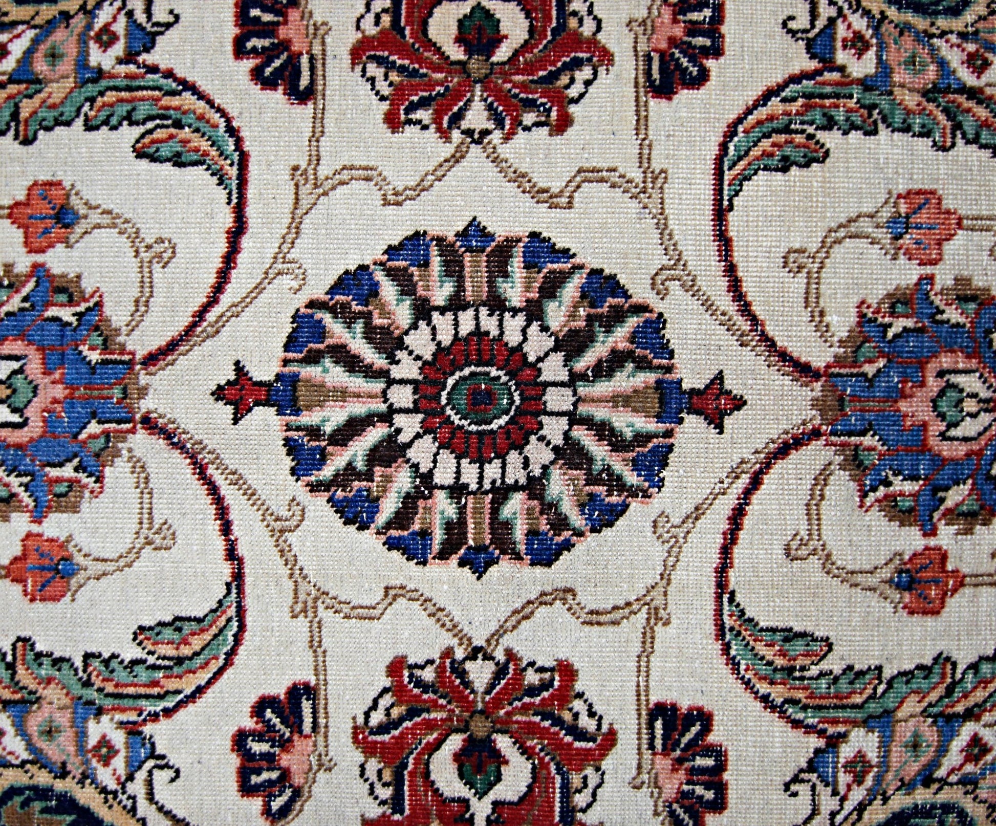 Handmade Vintage Persian Tabriz Rug | 318 x 226 cm | 10'5" x 7'5" - Najaf Rugs & Textile